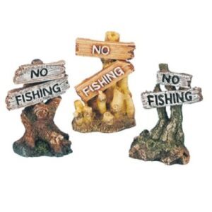 No fishing skilt