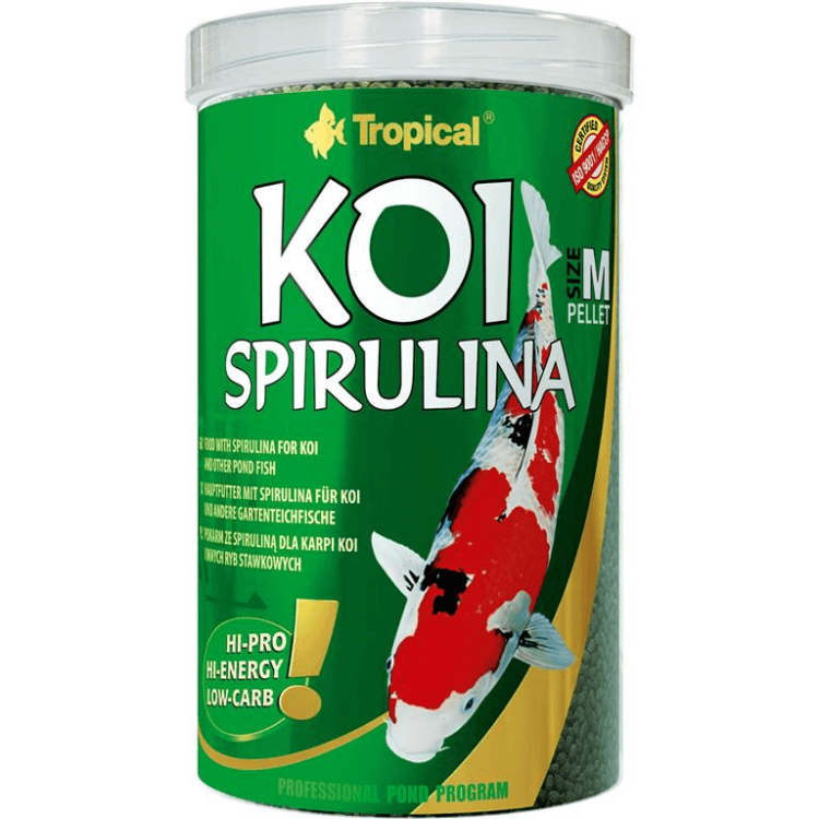 Tropical Koi Spirulina Pellet Size M