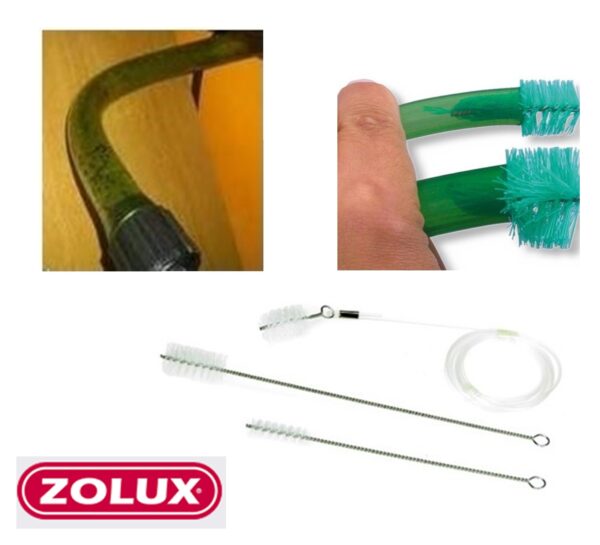 Zolux slangebørste-rengjøringsbørste 3stk universalsett
