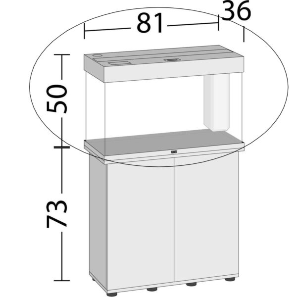 Juwel Akvarium LED Rio 125 81x36x50cm 125L