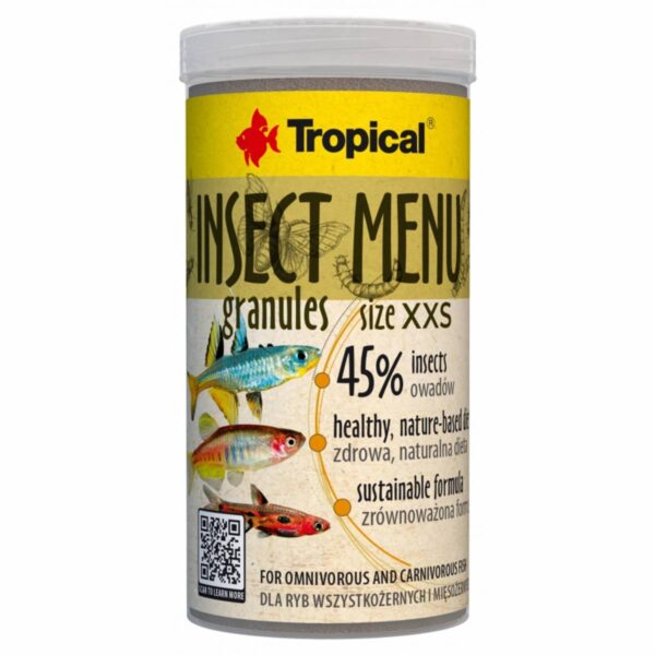 Tropical insekt meny granulat XXS